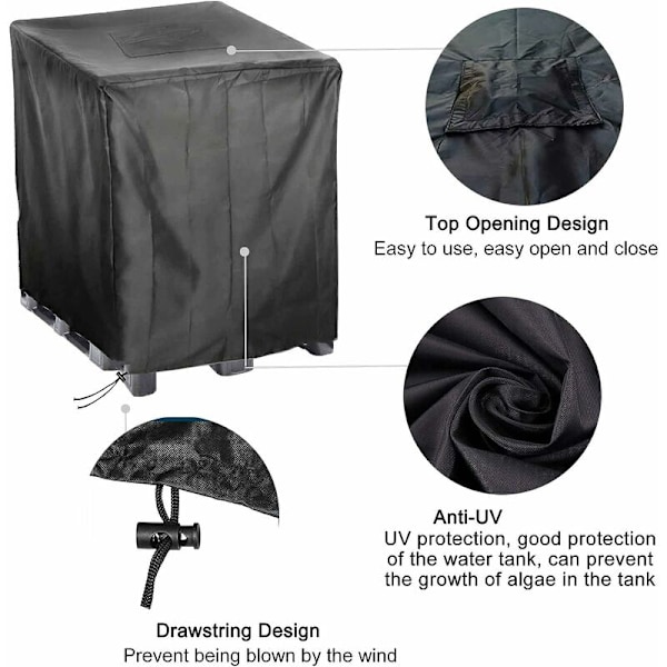 ##/Regntunnaöverdrag (120x80x116cm) för utomhusregntunna, en##/