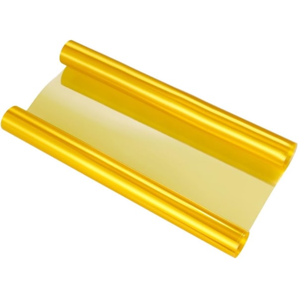 (keltainen) itseliimautuva vinyylikalvo - 30,5 x 122 cm - autosumulle L