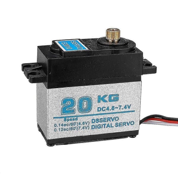 FLYUEACE 20KG Digital Servo Alle Kobbertenner Aluminium Midtre Skall Servoer