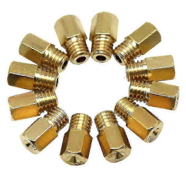 12 stk. motorsykkel forgasser hoveddyse forgasser hoveddyse målerdyse for Mikuni VM TM Carb 90-