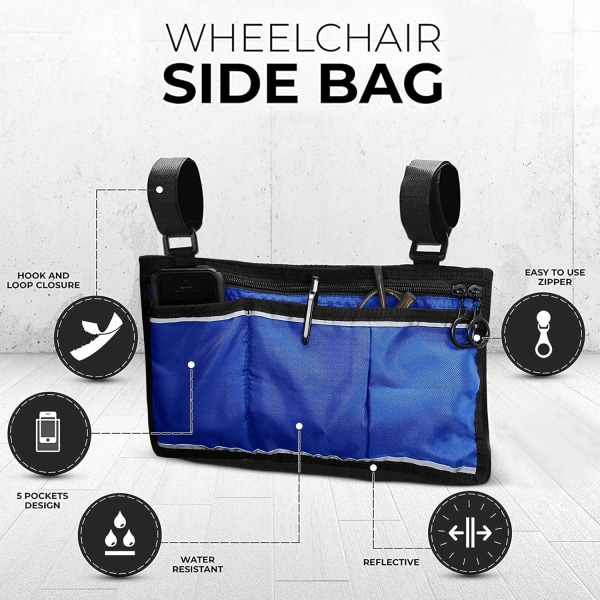 Sikker Rullestol Oppbevaringspose Bag Rullestol Mobilitetshjelp Eldre