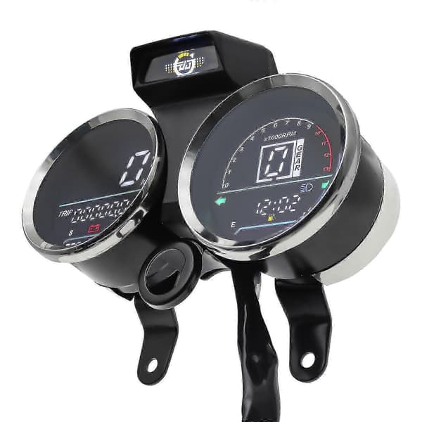 Digitalt meterpanel vanntett motorsykkel speedometer odometer drivstoffmåler voltmeter digitalt speedometer for Suzuki Gn 125