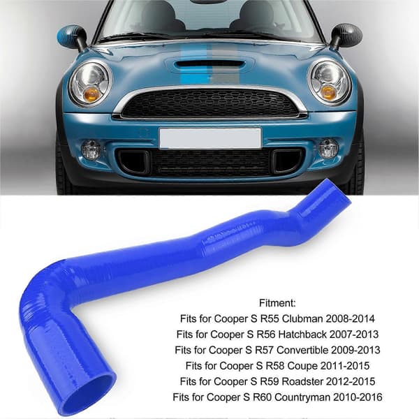 Intercooler Resonator Delete Silikonslang Rör Kit för Cooper S R55 R56 R57 R58 R59 R60 Blå