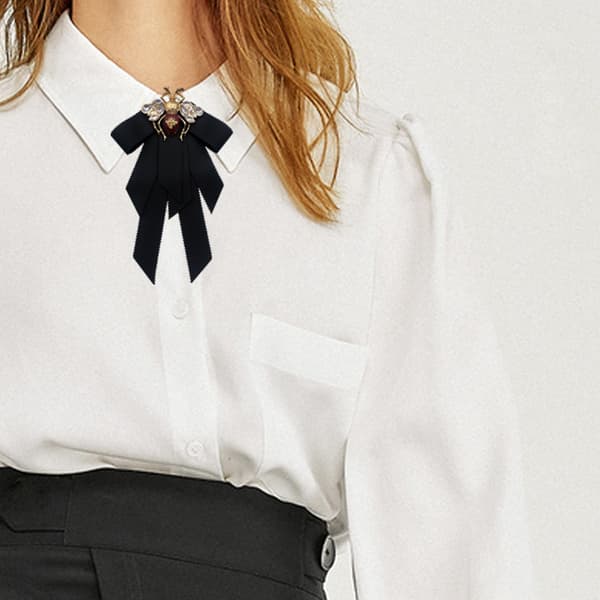 Bi-sløjfe broche med Rhinestone sløjfe broche Båndsløjfe t