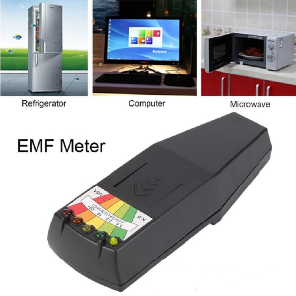 Emf Meter Magnetfeltdetektor Med 9v Batterier Ghost Hunting
