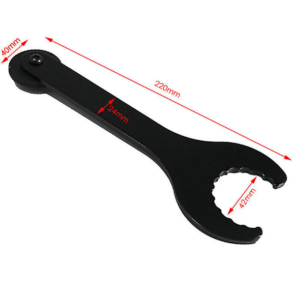 ##/1 x Cykel Center Aksel Fjernelsesværktøj 1 x Sort##/