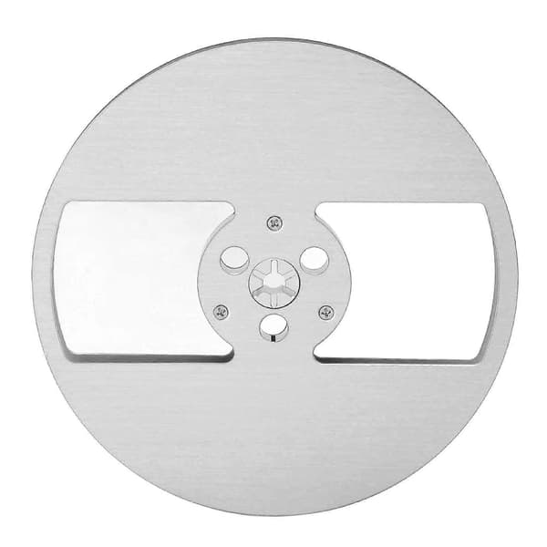 1/4 7 tommer Tom Spole Aluminiumlegering 2 Huls Åbningsmaskine Del Tape Takeup Spole til TEAC Sølv