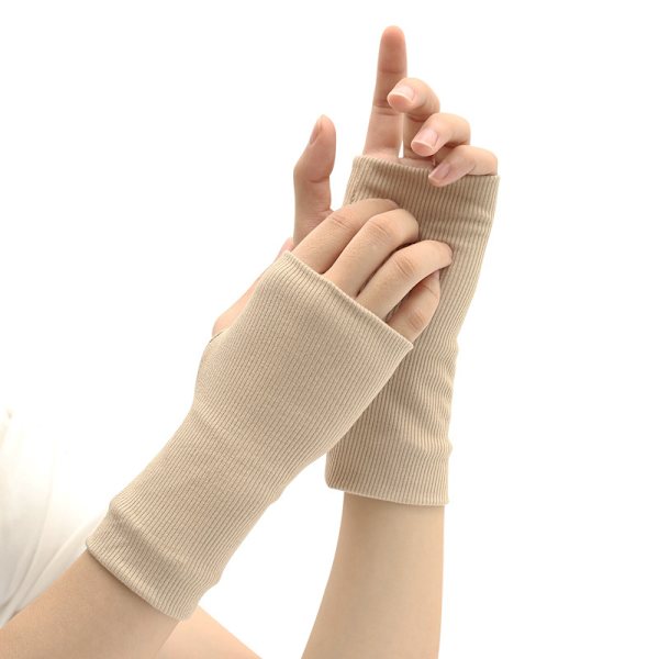 /#/Fingerlösa handskar i ullblandning, mjuka handskar för sms/#/