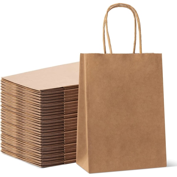 ##/20 st Kraftpapperspåsar Presentpåsar Mat & Godis Slitstarka Bärpåsar##/