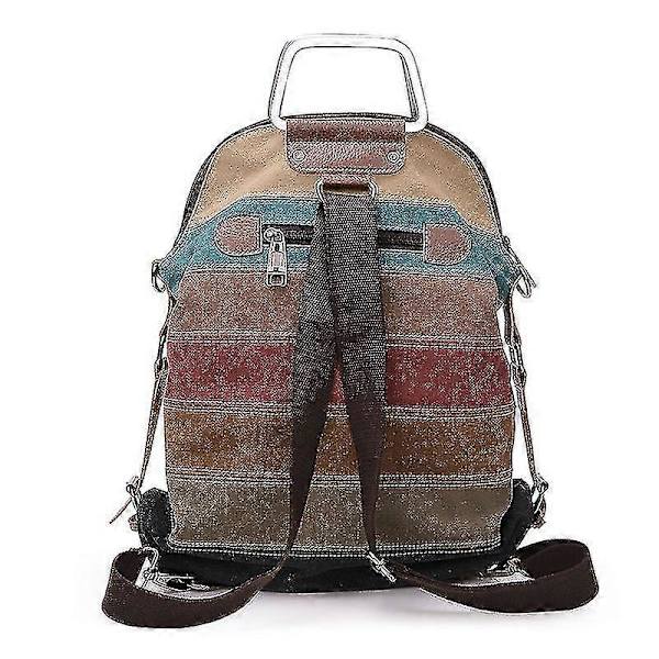 Damhandväskor Ryggsäckar Canvasväskor Casual Messenger Bags Stora Handväskor Tre-användnings Multifunktionella Ryggsäckar 2