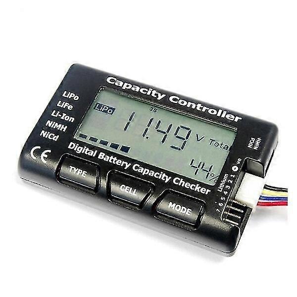 CellMeter 7 V2 med balansefunksjon digital batterikapasitetskontroll spenningsmåler