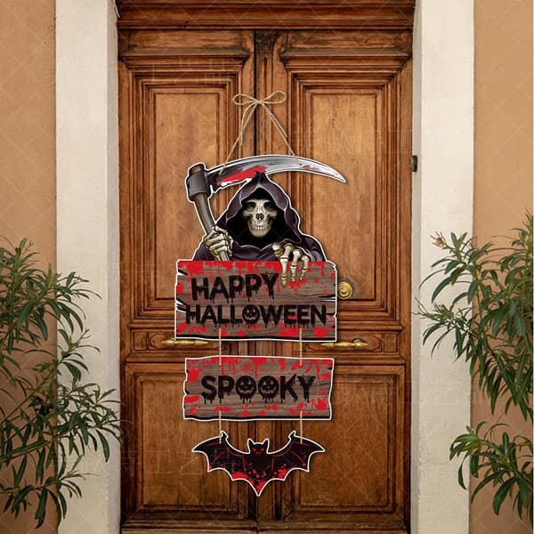 5 Halloween Dörrhängare, Halloween Dekorationer, Halloween