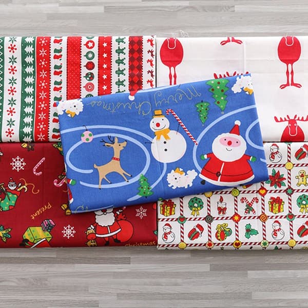 ##/25 x 25 cm Julduk, 8 bomullsstycken, DIY-hantverk##/