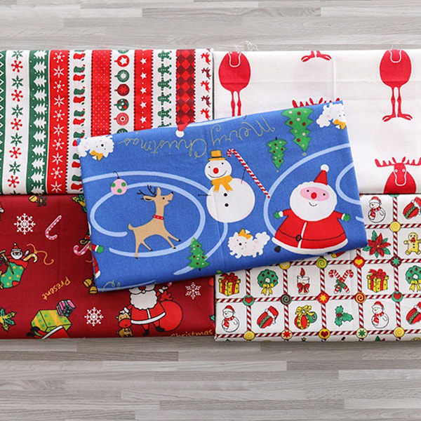 ##/50 x 50 cm Julestof, 8 bomuldsstykker, DIY håndværk##/