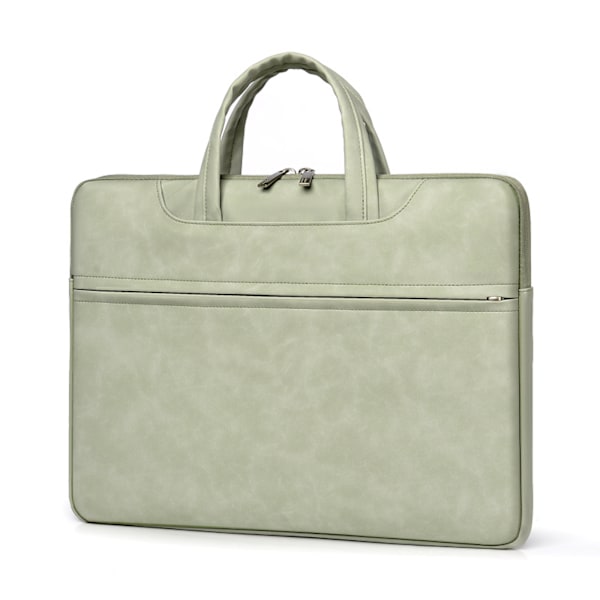 ##/Laptopväska 15,6 tum Läder Unisex Aktväska Vattentät Hållbar##/