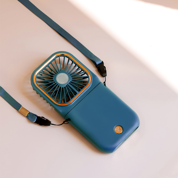 ##/USB-tuuletin Vihreä 1 kpl Mini Ripustus Hiljainen Käsikäyttöinen Tuuletin USB Ladattava 5000mAh 3 Nopeutta Taitettava Kannettava Tuuletin Sopii Kotiin Toimistoon ja Matkalle##/