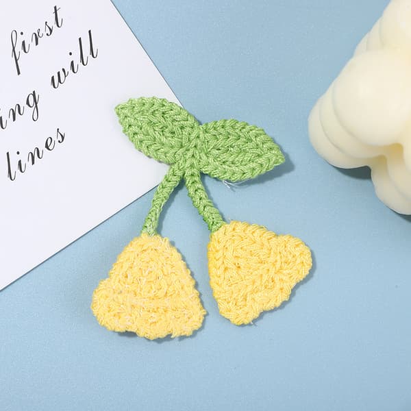 10-pack, blommor och björnar, söta broderade strykjärnslappar