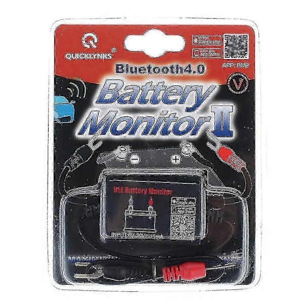 12v Bilbatteri Bluetooth 4.0 Diagnoseinstrument Bm2 Batteriovervåker Tester