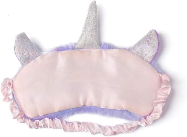 Plush-unimaaskit, söpöt 3D pörröiset yksisarvisen silmänaamiot, lasten unimaaskit
