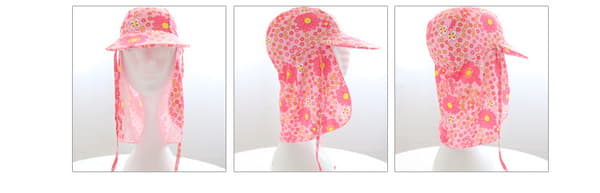 ##/Baby & Toddler Solhatt UPF 50+ Badmössa Halsklaff Justerbar Hakrem UV-skyddande Solhattar##/