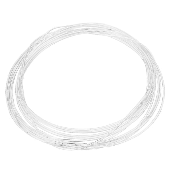 1 st 2 m Optisk Fiberkabel Optisk Fiber Solid Transparent Ljus-emitterande Fiber MMA Material (Vit 1,5 mm)