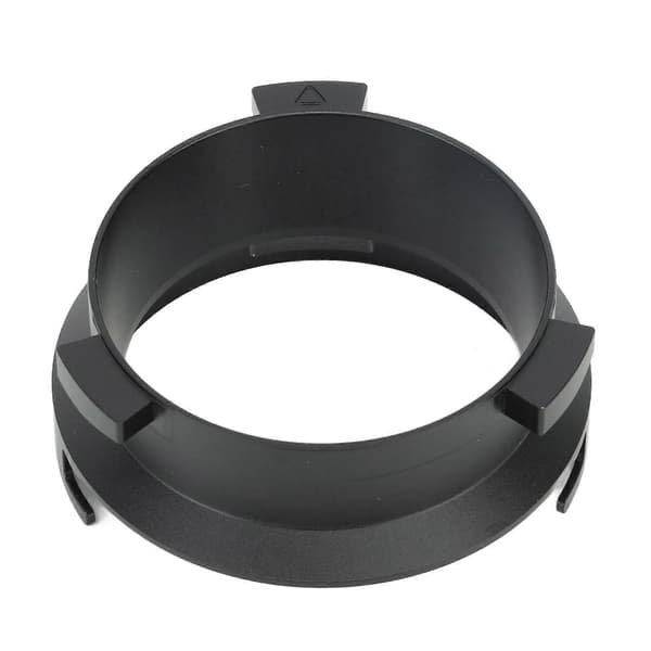 Kaffepulverring 51 mm Aluminiumlegering Håndfri Doserings Tragt Til Delonghi 9 Serie 9335 9155 9355 9665 Sort