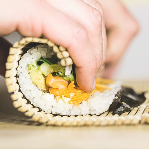 9 x 9,5 tuuman Natural Bamboo Sushi Mat Sushi-valmistustyökalu Sushi Ro