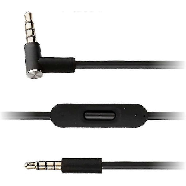 Lydkabel Kompatibel med Beats By Dr Dre Solo2 / Solo3 / Studio 2 & 3 Hodetelefoner m/inline Fjernkontroll, Volu