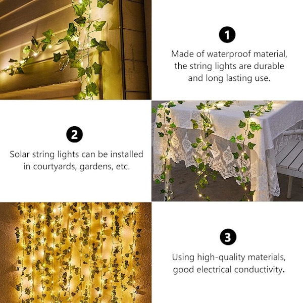 ##/Aurinkoenergiaa Käyttävät Rattan-Valot, Vedenkestävät Rattan-Tähtitaivasvalot, Puutarhaan##/