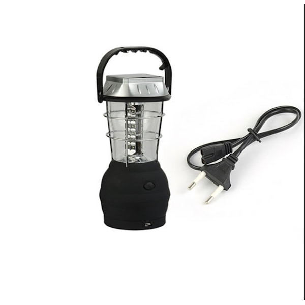 Solcellslampa, Ultra Ljus LED Campinglampa, 5 Laddningsmetoder