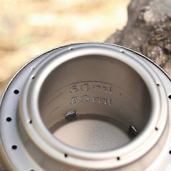 Titanium Alkohol Kök Camping Mini Spritkök Alkoholbrännare för Picknick Backpacking Vandring