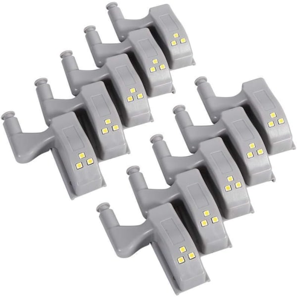 10 kpl LED-saranatunnistinvaloa kaappiin keittiöön