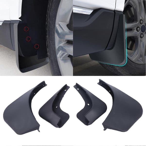 4 stk. bil mudguards 2-dørs skærm udskiftning til Benz Smart Fortwo W453 2015?2018