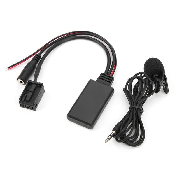 Bluetooth 5.0 AUX Kabeladapter med Mikrofon Ersättning för Z4 E85 X3 E83 E39 E60 E61 E63 E64