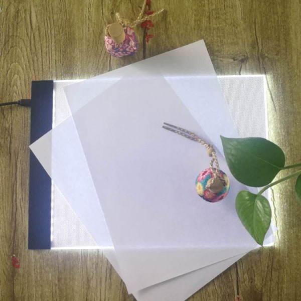 A4 Ljusplatta för Diamantbroderi, Justerbar Ljusstyrka Ritning