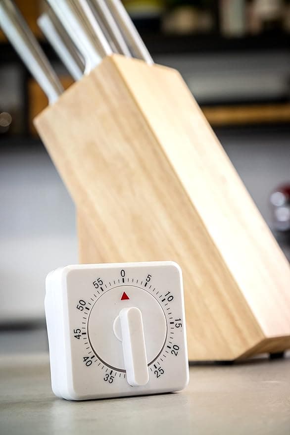 Vindbar Kjøkken Timer, 60 minutter, Hvit