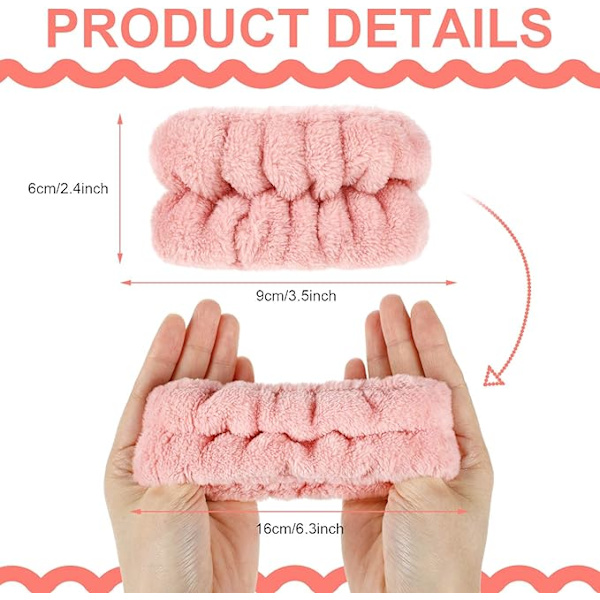 ##/Par Microfiber Ansiktsrengörings Absorberande Armband för Kvinnor och Flickor - Förhindrar Vätska från att Stänka##/
