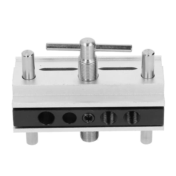 Självcentrerande Dowel Jig Kit Borrguide Set Legerat Stål Träbearbetning Hålslagare Lokalisator Metriskt System