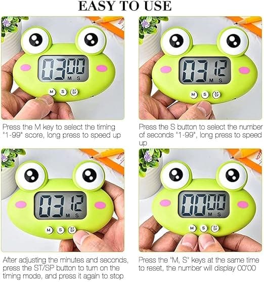 Køkken Timer, Køkken Timer med LCD Display, Magnetisk Køkken