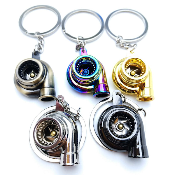 ##/5 stk Bilnøkkelring LED Turbo Nøkkelring Roterende Modell Turbo Nøkkelring for Dekorasjon og Gave##/