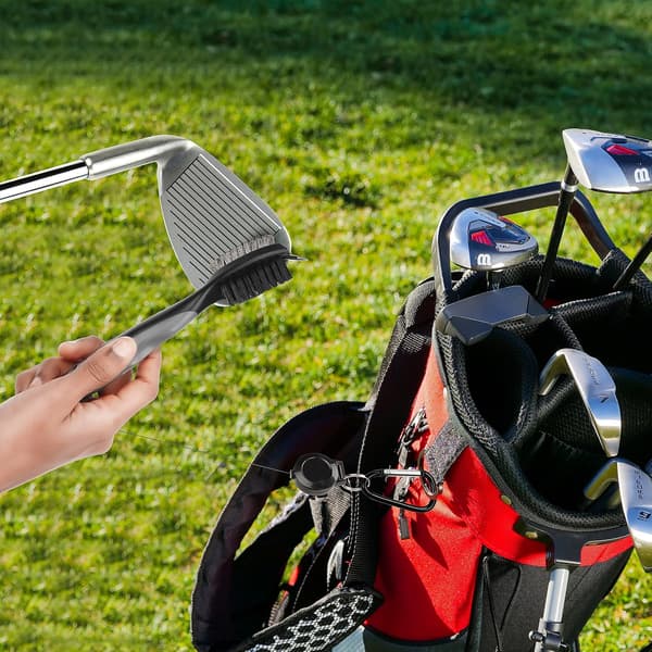 Golfbørste til Golfkøller og Riller Dobbeltsidet Nylon & Stål B