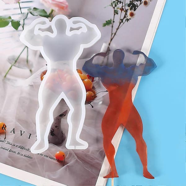 Silikonform Trygg å Ta på Bakeform Anti-deformert Mote Jente Modellering Kjeksform for Hjemmet G