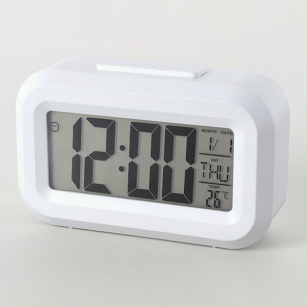 Elite 9*5.5cm digital lysalarmur (uden batteri), strøm