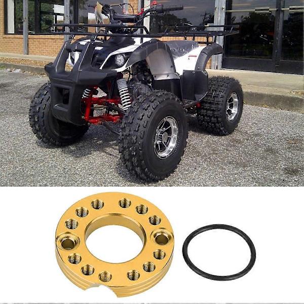 28 mm CNC Karburator Regulator Karburator Indløbsmanifold Runner Plade til Pit Dirt Bike (Guld)