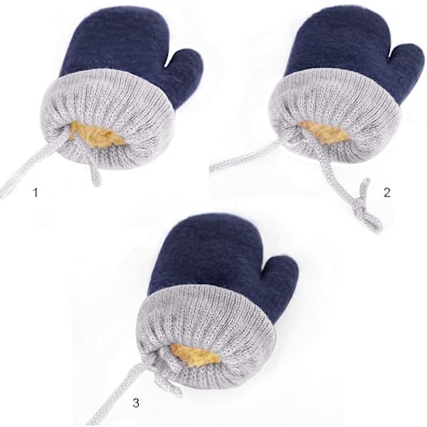 ##/0-3 År Toddler Magic Stretch Vantar Tjockt Plyschfodrade, Vinter Baby##/
