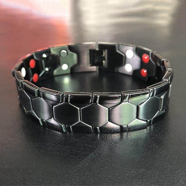 Män Titanstål Armband Strålningsskyddande Magnet Armband Kompatibel Travel Business