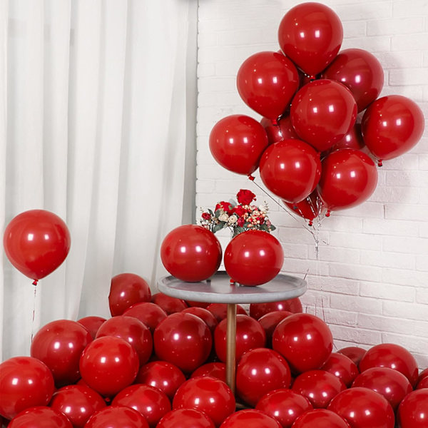 Røde Balloner 50 stk. 12 tommer Røde Balloner Latex Balloner Til Fødselsdag
