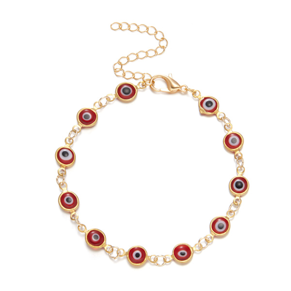 Forgyldt Ondt Øje Anklet Armbånd