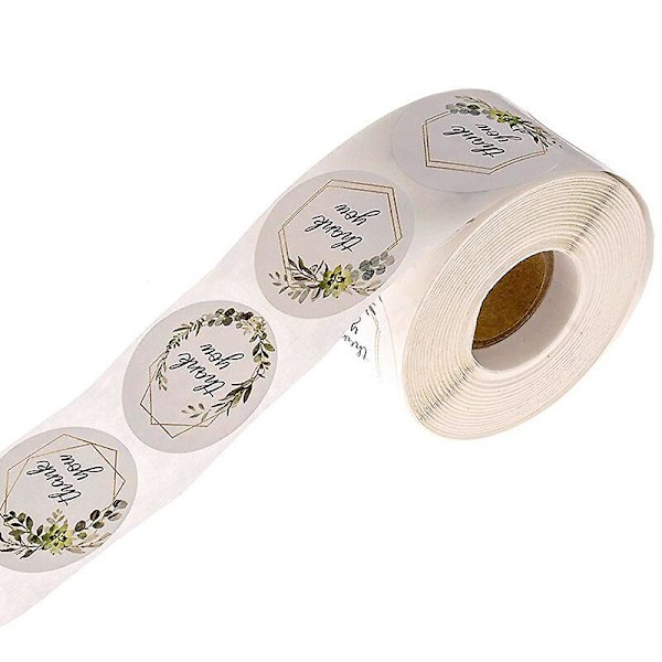 Tarrat Rullassa Kukka Kiitos Tarrat Scrapbooking Lahjan Koristeluun Kirjatarvikkeet Tarra Tiiviste Tarra Käsintehty Stickeryh223-100kpl
