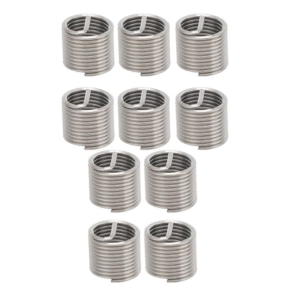 10 stk. gevindreparationsindsatser ståltrådsbeskyttelsesmuffe hardwaretilbehør M18 x 21,5D